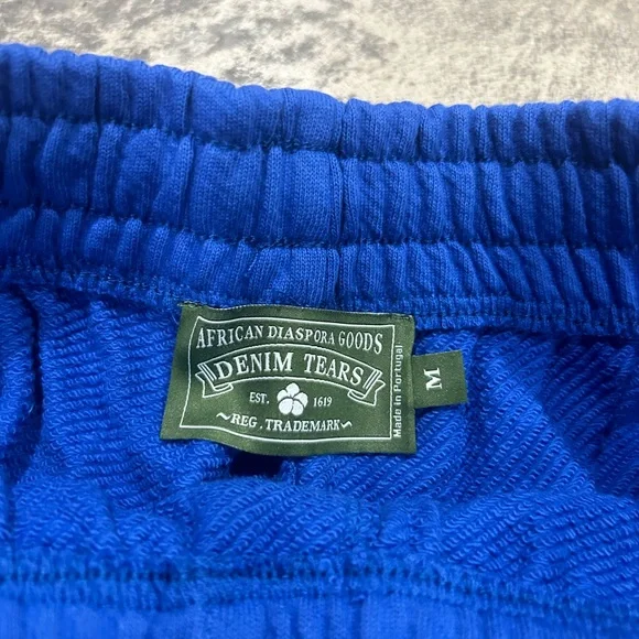 Denim Tears Cotton Wreath Shorts Blue